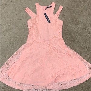 Penelope Tree Coral Lace Dress